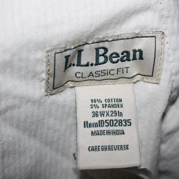 L.L. Bean Classic Fit Stretch Corduroy Plain Front Pants Men's 36W/29" - Picture 14 of 14